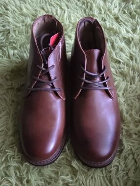 Deer Stags Men's Brown Leather Ballard Boots